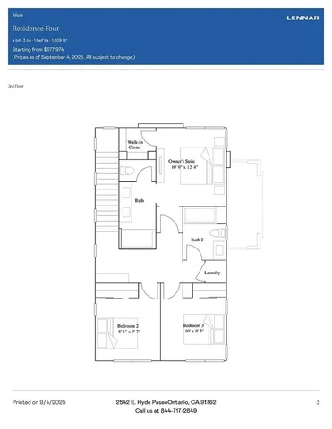 $3,750 | 2557 East Lincoln Paseo, Ontario, CA 91762