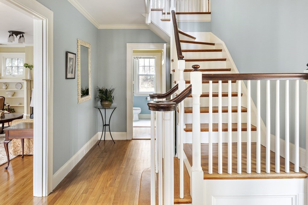 39 Somerset Road Brookline, MA 02445 - Photo 6 of 41 a view of a balcony with wooden floor