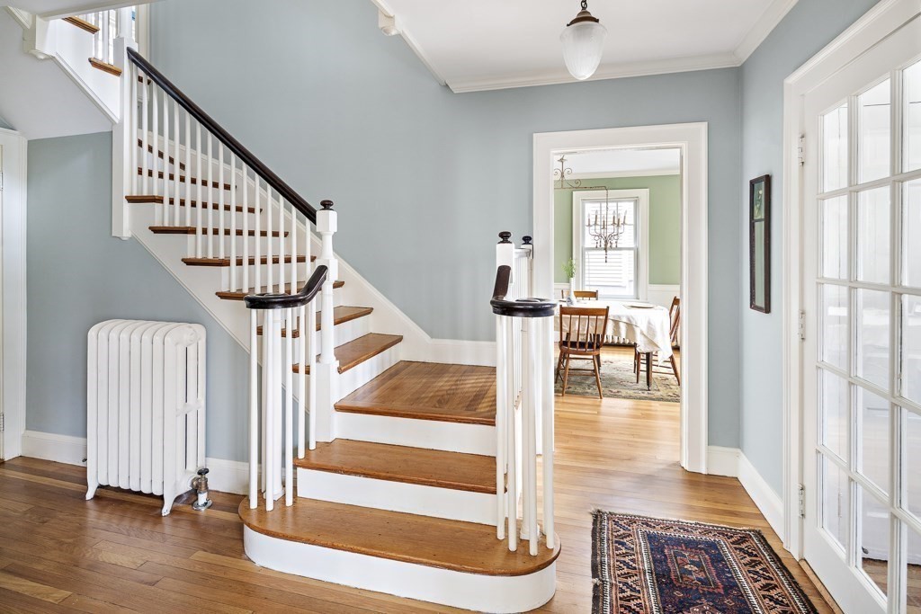 39 Somerset Road Brookline, MA 02445 - Photo 7 of 41 a view of entryway and hall with wooden floor
