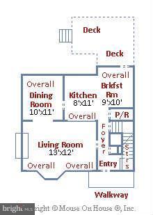 2521 Forest Glen Road Silver Spring, MD 20910 - Photo 28 of 30 MAIN LEVEL FLOORPLAN