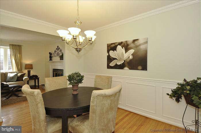 2521 Forest Glen Road Silver Spring, MD 20910 - Photo 8 of 30 ANOTHER VIEW OF DINING ROOM WITH MOLDINGS