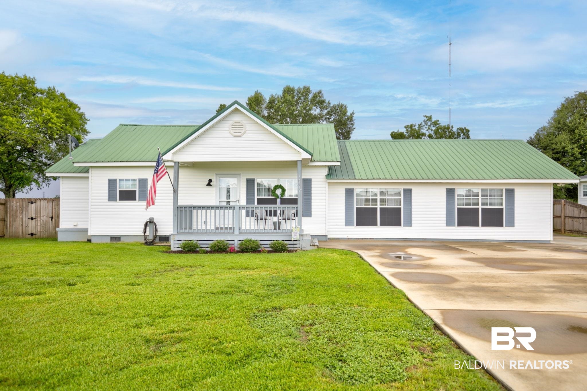 18732 Fairground Road Robertsdale, AL 36567 - Photo 1 of 46 Single story home featuring a porch and a front yard