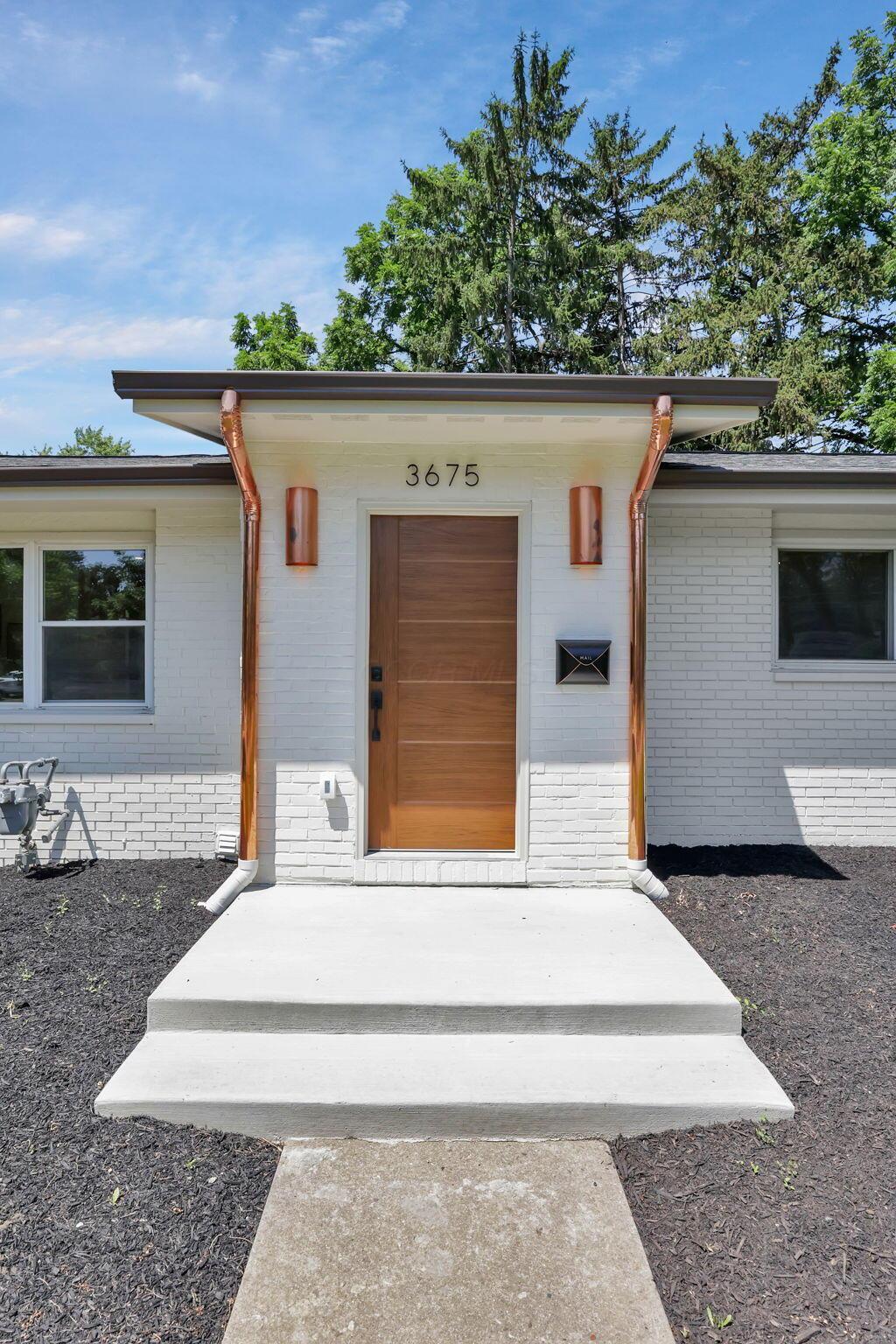 3675 Mountview Road Columbus, OH 43220 - Photo 4 of 64 Beautiful front door with new copper fixtures and downspouts