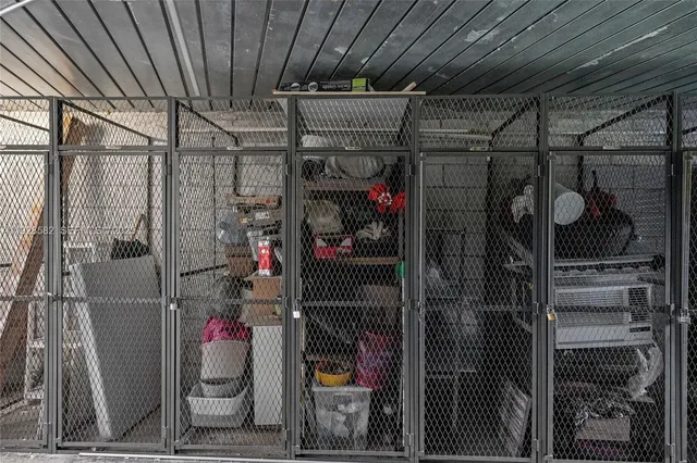 a view of storage and utility room