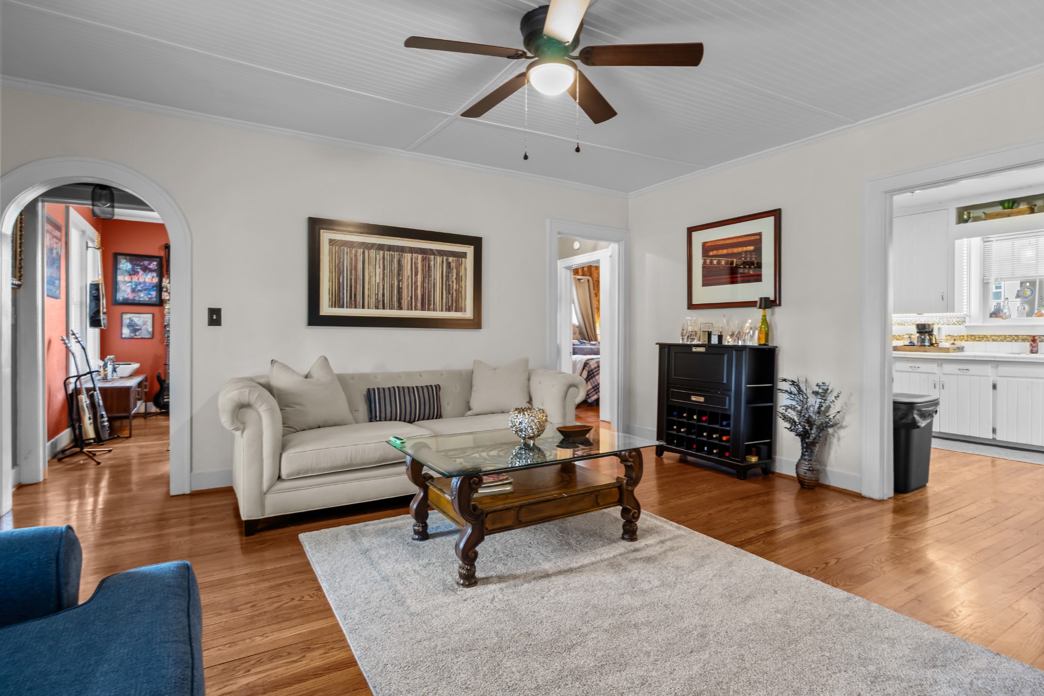 412 High Street Dickson, TN 37055 - Photo 12 of 42 a living room with furniture and a fireplace