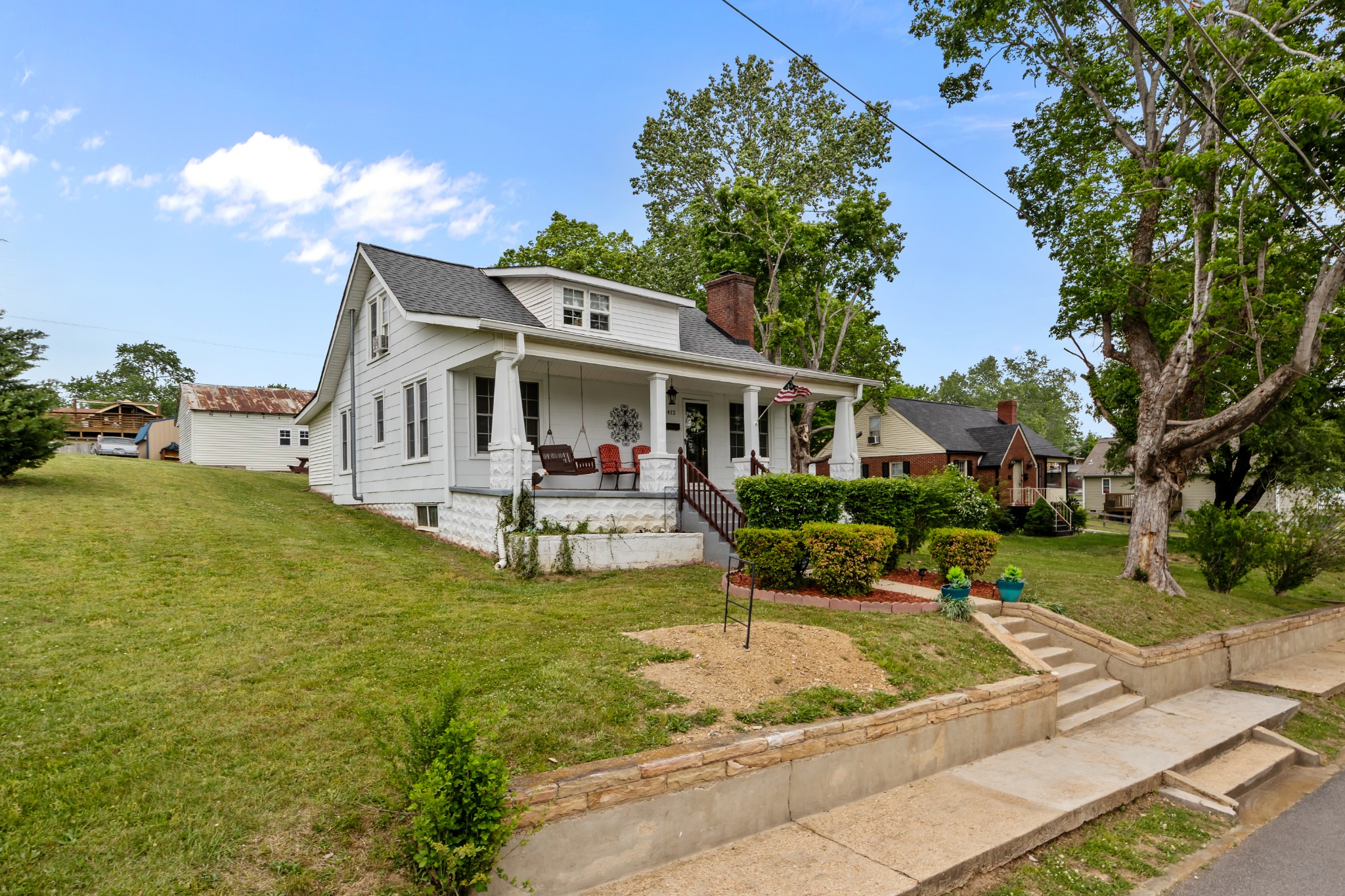 412 High Street Dickson, TN 37055 - Photo 38 of 42 swimming pool view with a seating space and a garden view