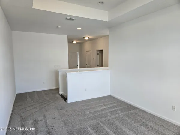 a view of hallway with window
