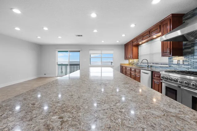 a room with cabinets and a window