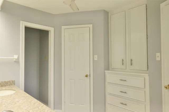 a view of a closet area