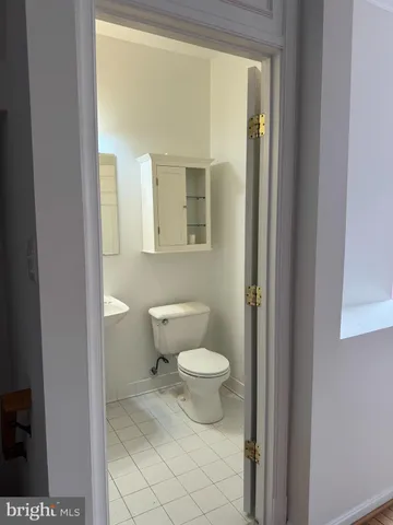 a bathroom with a toilet