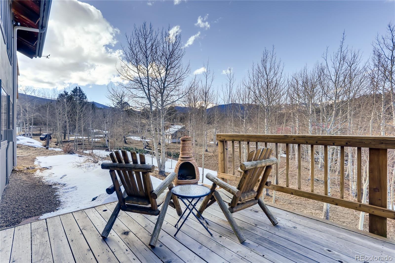 193 Twilight Terrace Drive Bailey, CO 80421 - Photo 23 of 34 a view of a chairs on the roof deck