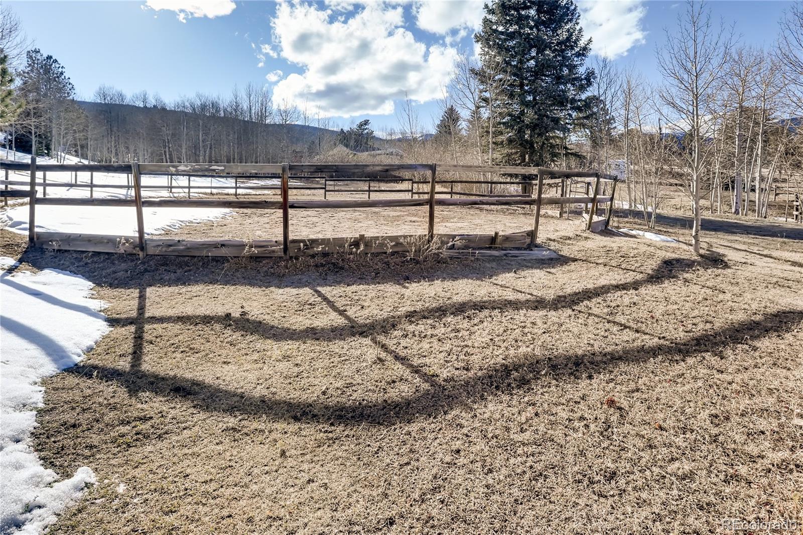 193 Twilight Terrace Drive Bailey, CO 80421 - Photo 25 of 34 a view of a yard with wooden fence