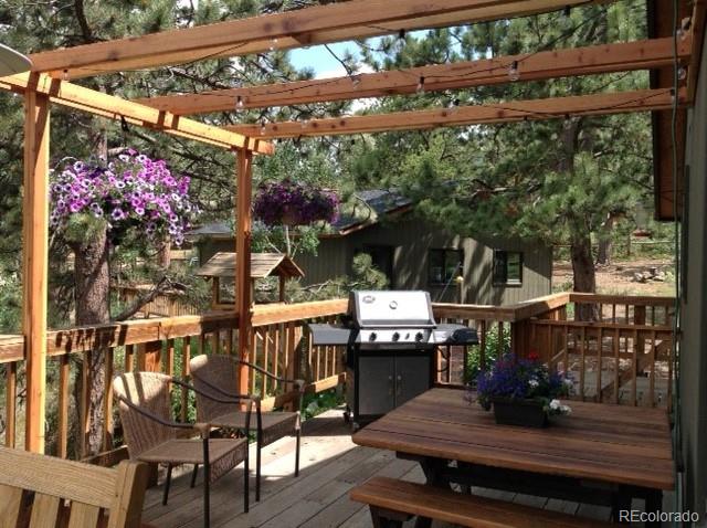 193 Twilight Terrace Drive Bailey, CO 80421 - Photo 29 of 34 a view of a chairs and table in the patio