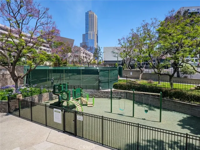 a view of a backyard and sitting area