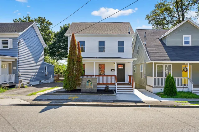 a front view of a house
