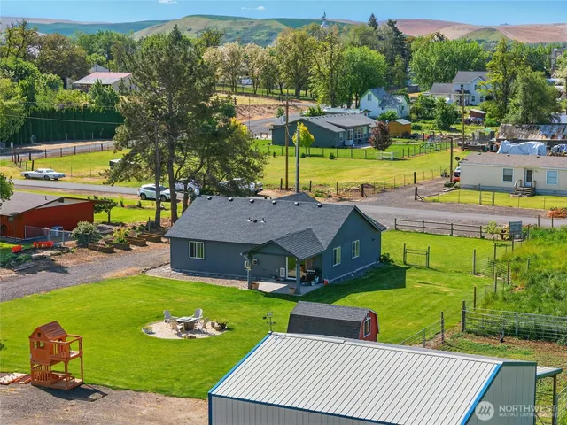 a view of a room with furniture