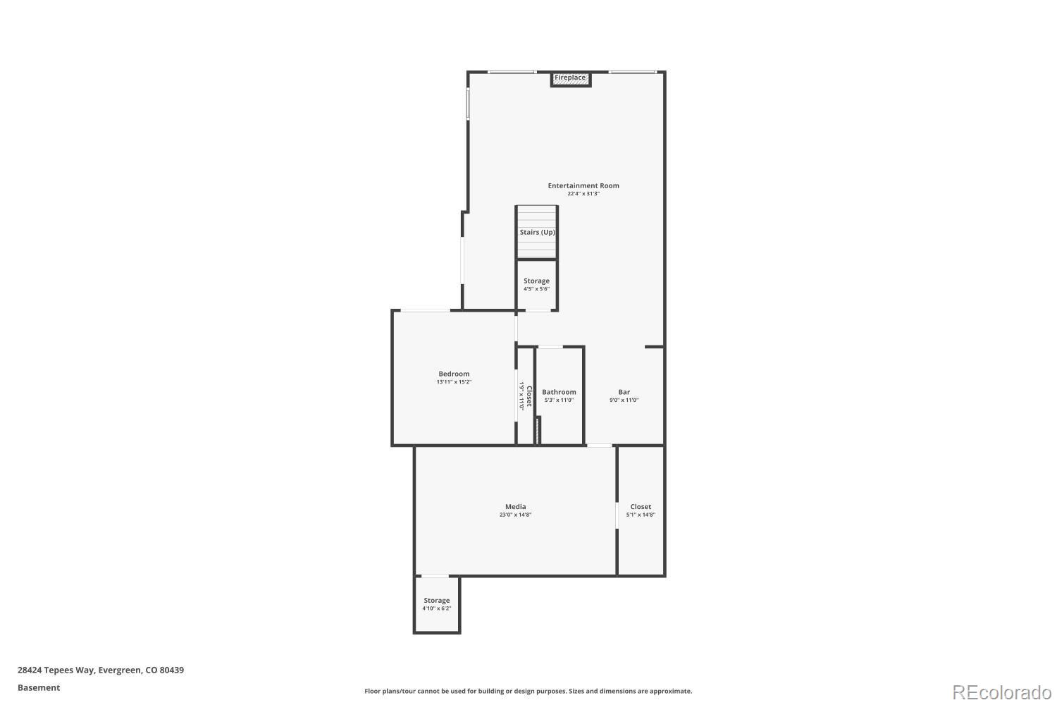 28424 Tepees Way Evergreen, CO 80439 - Photo 47 of 47 a picture of a floor plan