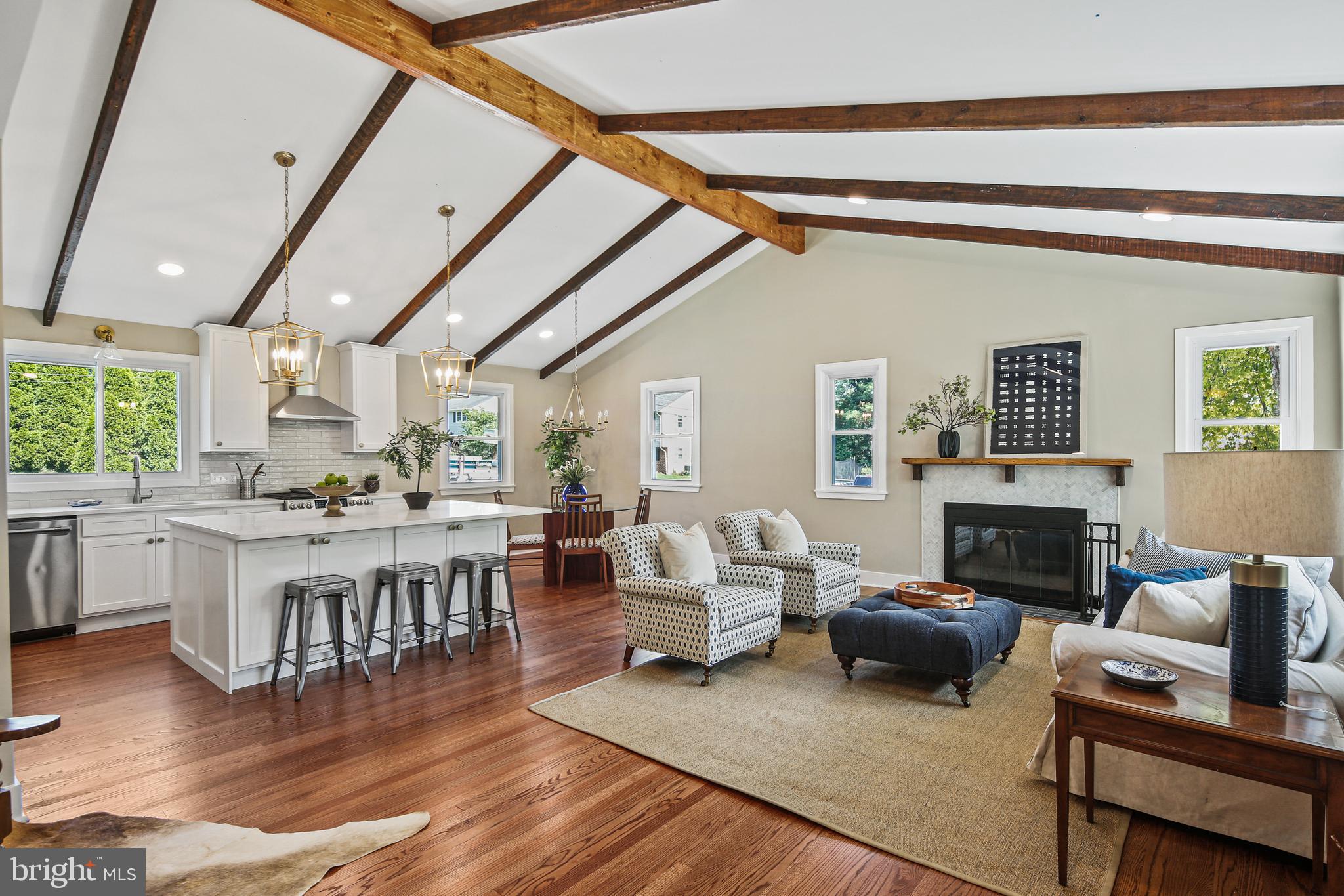 8309 Thornton Road Towson, MD 21204 - Photo 36 of 36 Open floor plan with vaulted ceiling