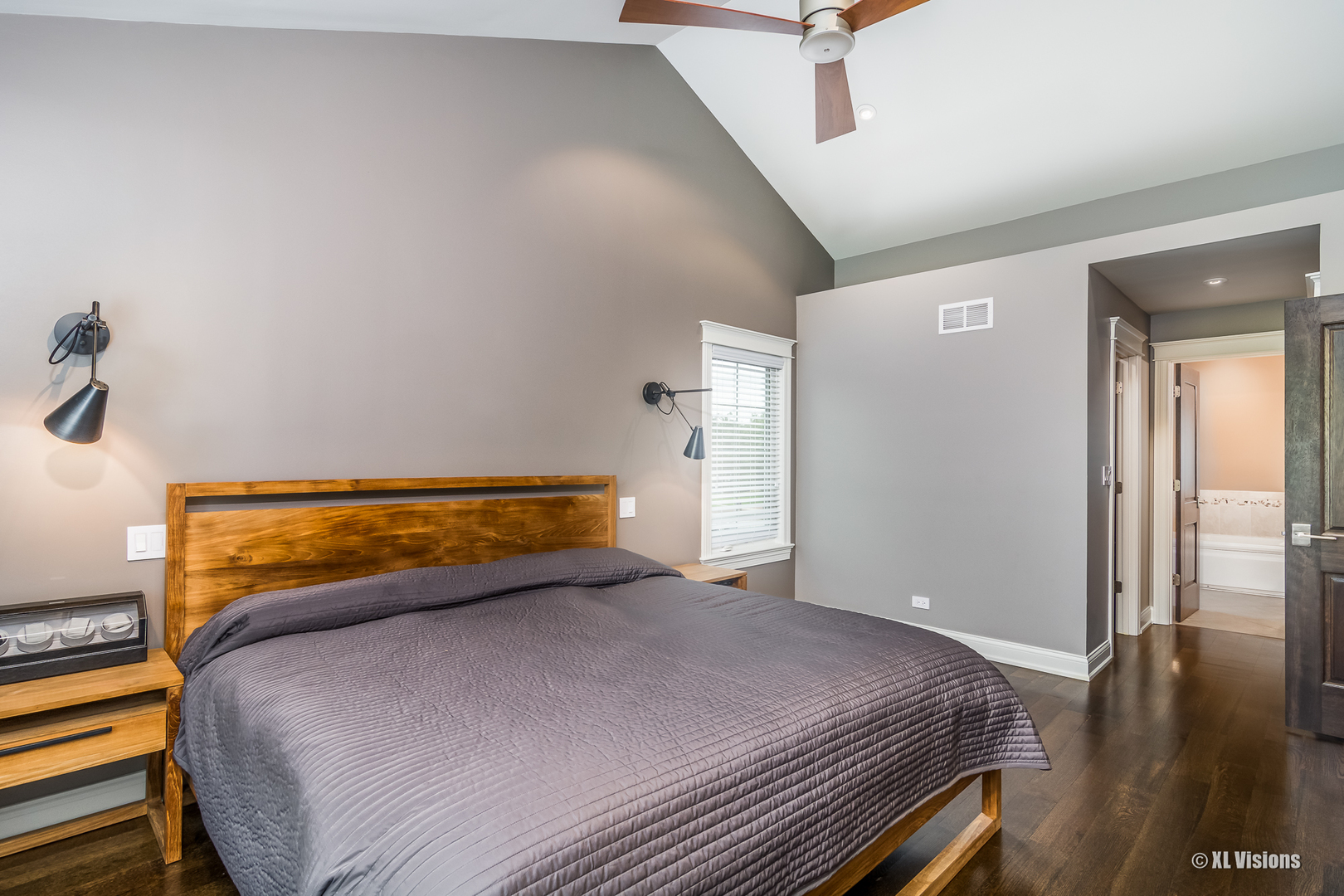 1360 Beacon Lane Bartlett, IL 60103 - Photo 14 of 26 a bedroom with a bed and wooden floor