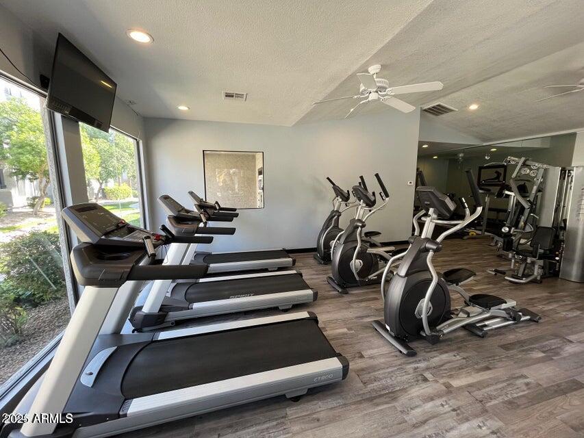 2025 East Campbell Avenue, Unit 140 Phoenix, AZ 85016 - Photo 40 of 52 a view of a room with gym equipment