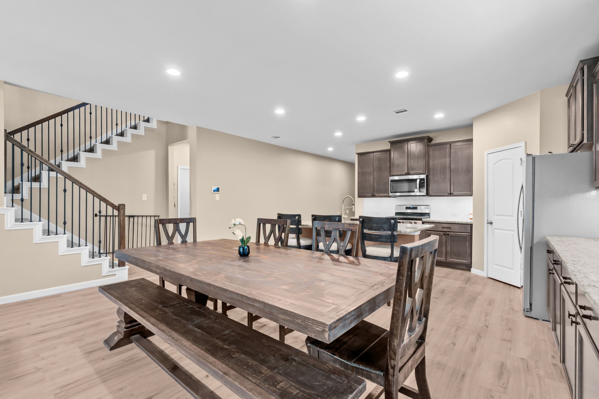 14388 Zion Gate Crossing Conroe, TX 77384 - Photo 8 of 34 a view of a dining room with furniture