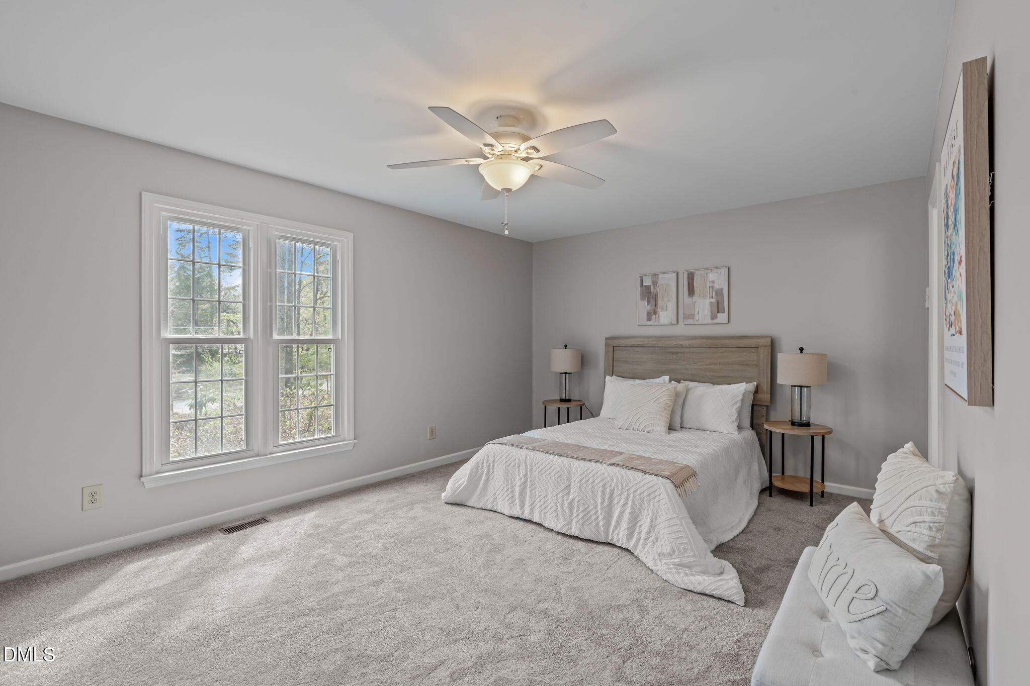 3304 Wade Avenue Raleigh, NC 27607 - Photo 17 of 38 a bedroom with two beds and a window