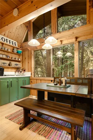 a view of a chairs and table in a patio