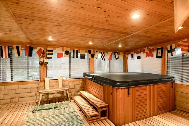 a view of a hallway with entryway