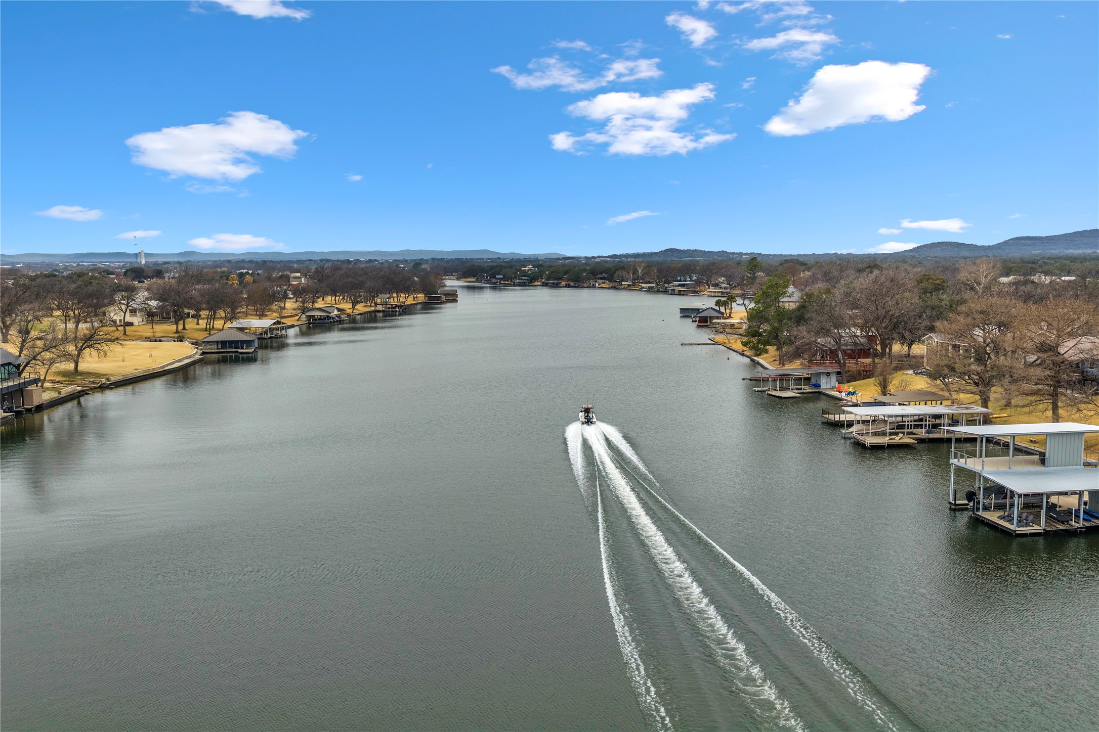 525 Ellen Williams Loop Kingsland, TX 78639 - Photo 3 of 36 a view of a lake with a city