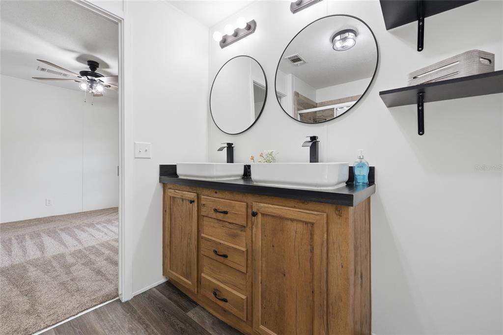 215 Southwest Alpine Place High Springs, FL 32643 - Photo 13 of 41 a bathroom with a sink and a mirror