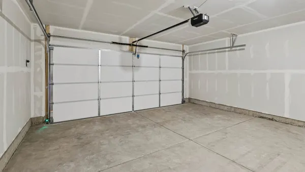 a view of a garage