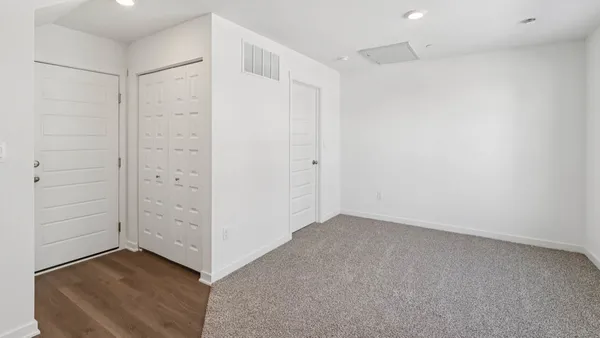 a view of an empty room
