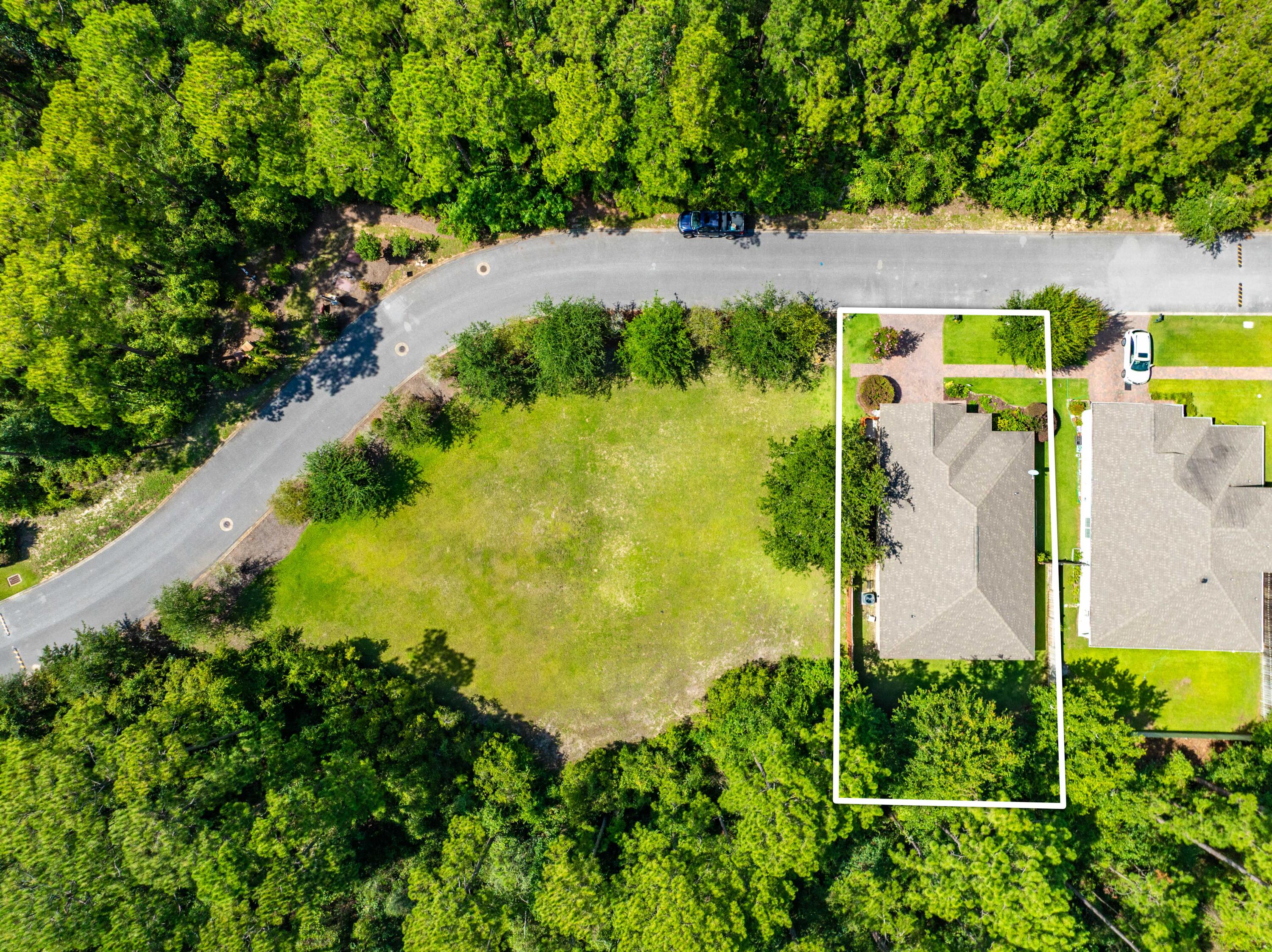 217 Cox Road Santa Rosa Beach, FL 32459 - Photo 37 of 43 Drone w/Approximate Lot Lines