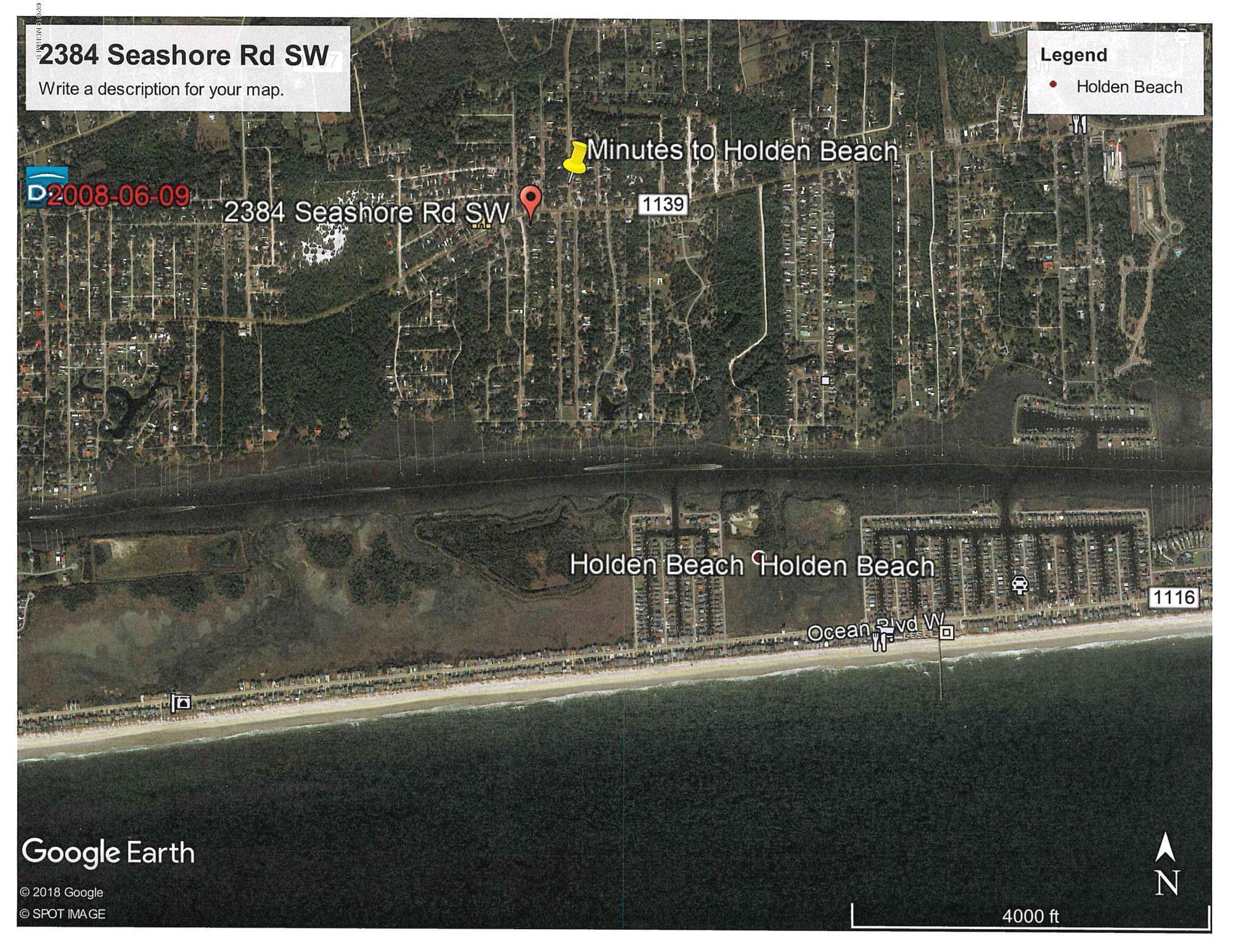 2384 Seashore Road Southwest Supply, NC 28462 - Photo 3 of 29 2384 seashore rd aerial