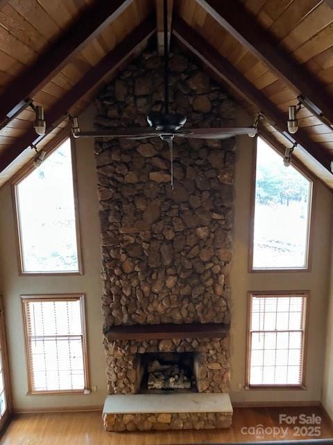 4462-1 Hoover Road Lawndale, NC 28090 - Photo 27 of 38 en empty room with a fireplace