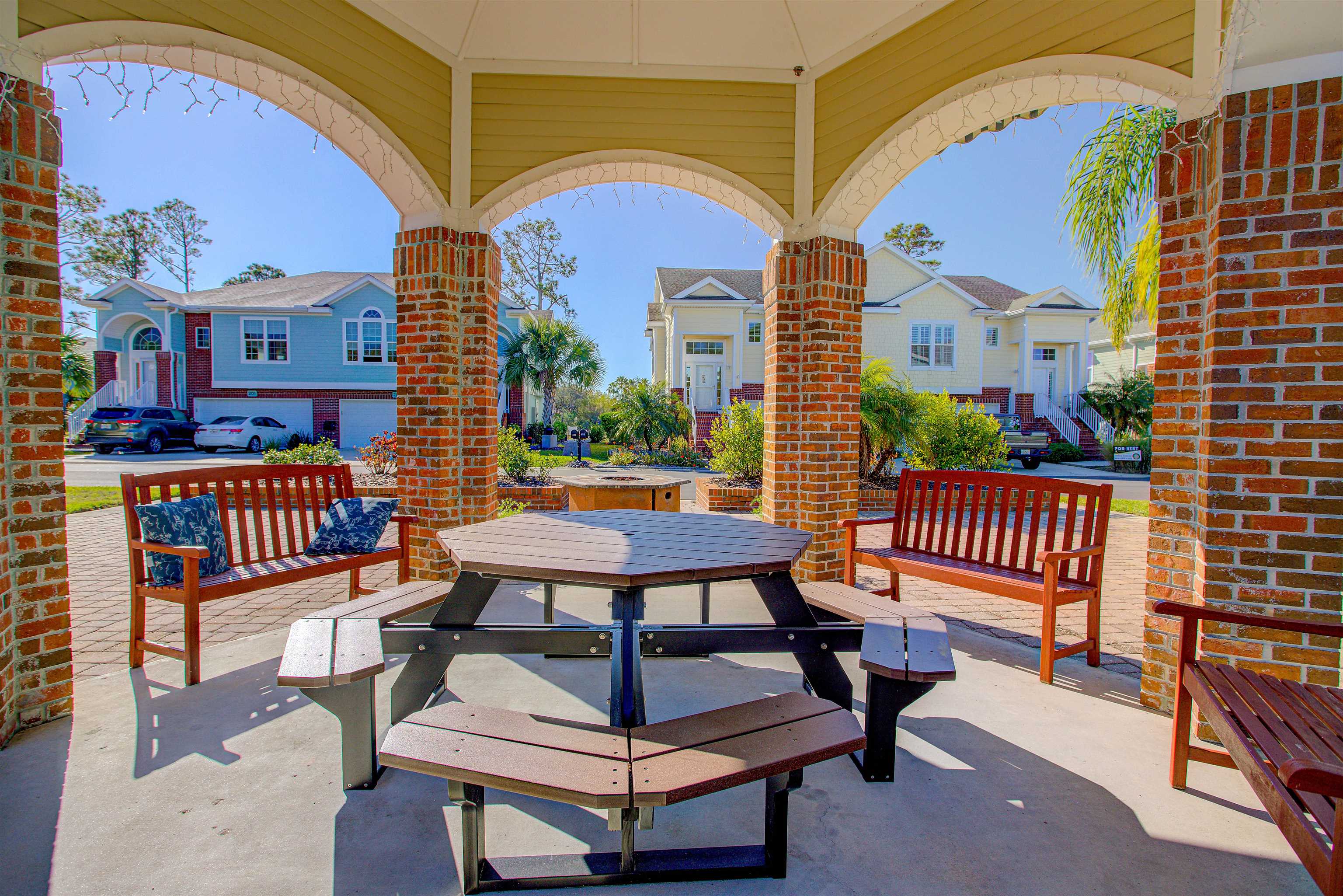213 Sunset Point St. Augustine, FL 32080 - Photo 37 of 37 a view of a patio with a bench