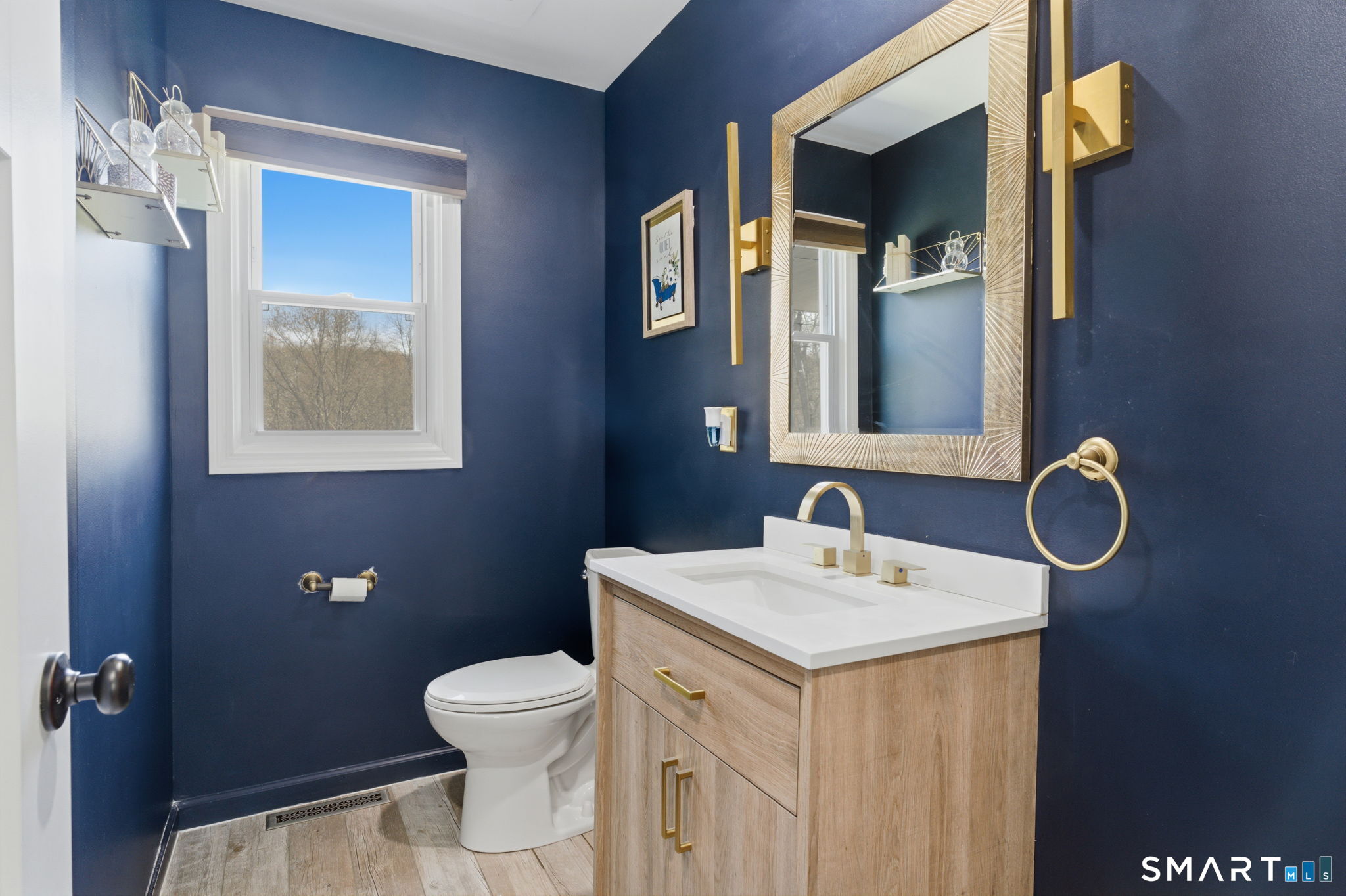 99 West Chippens Hill Road Burlington, CT 06013 - Photo 21 of 40 a bathroom with a sink and a mirror
