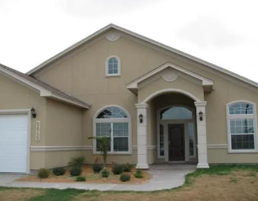 a front view of a house