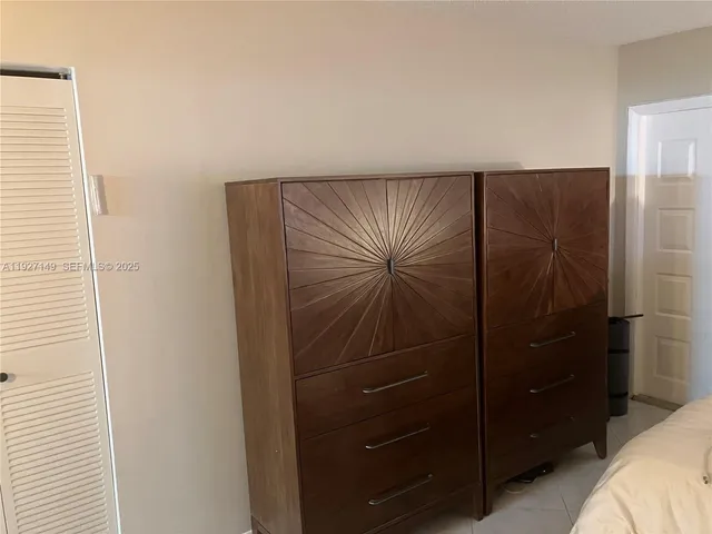 a close view of closet