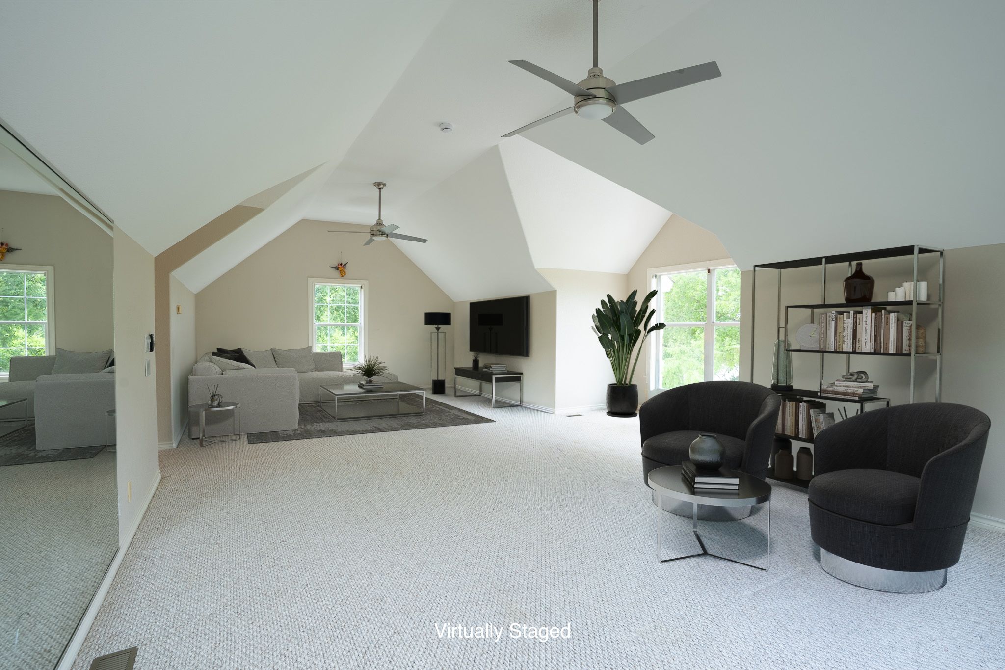 13800 Lone Rider Trail Austin, TX 78738 - Photo 20 of 32 A bonus-flex room offers ample space, vaulted ceilings, ceiling fans, and natural light.