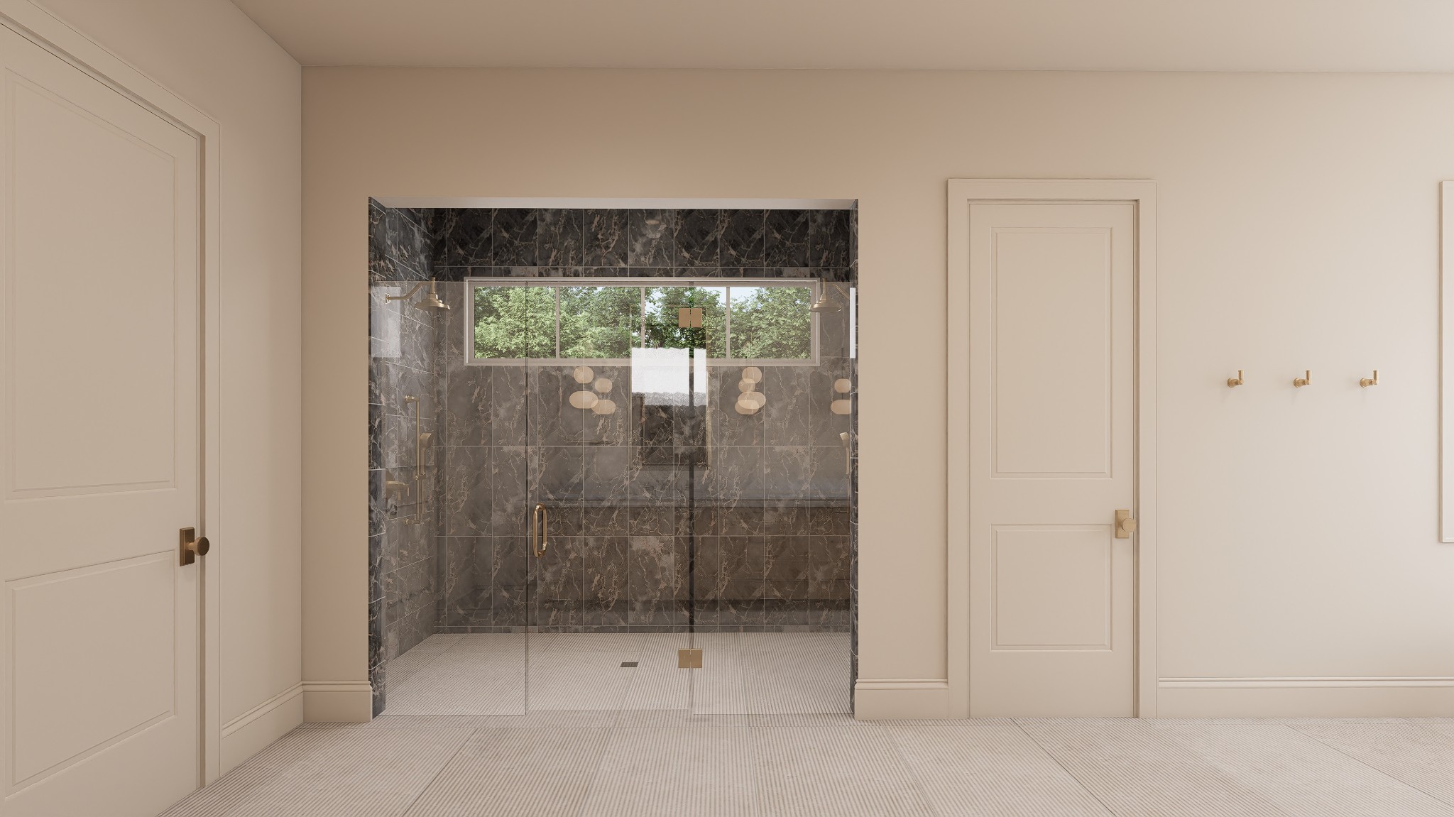 4521 Shys Hill Road Nashville, TN 37215 - Photo 22 of 46 a bathroom with a glass shower door