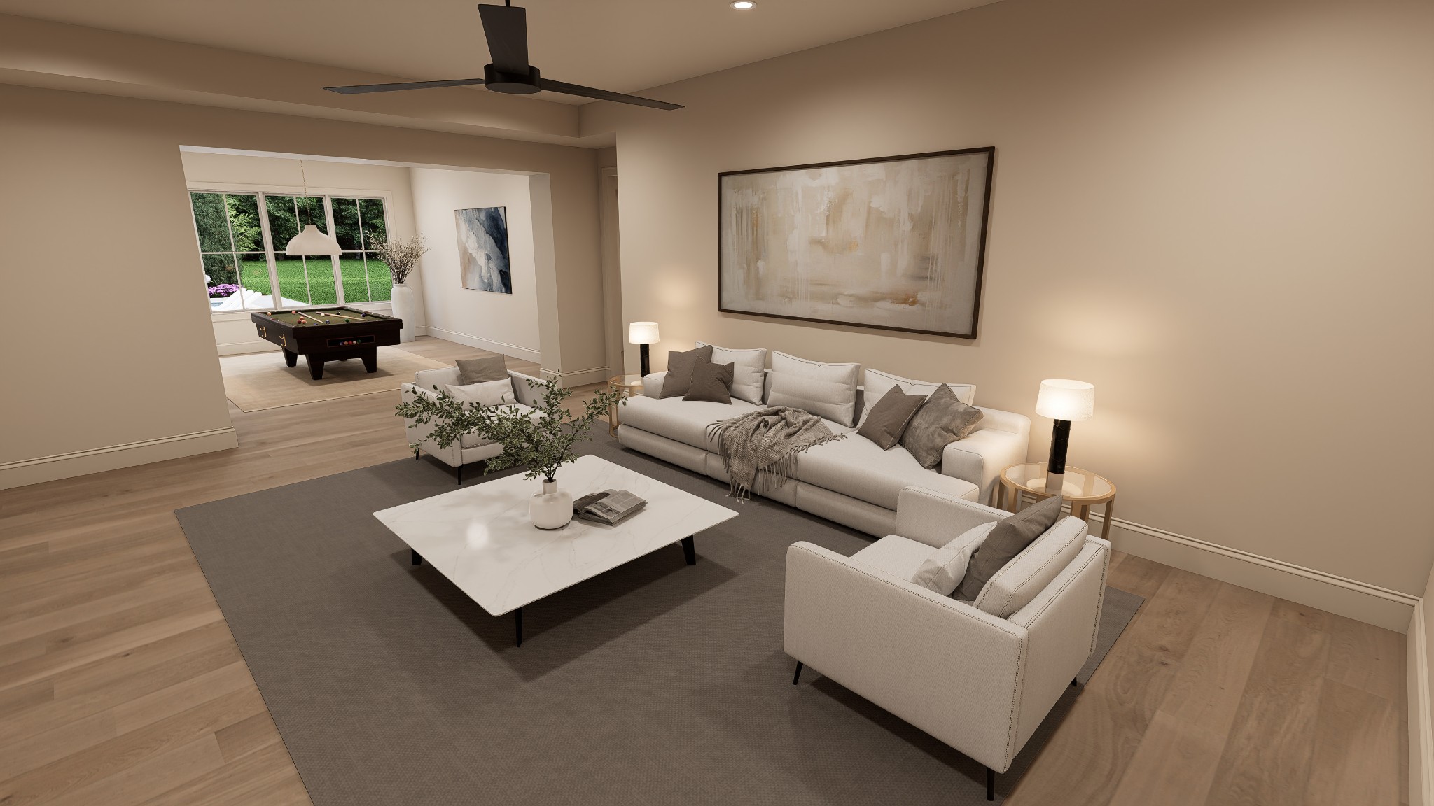 4521 Shys Hill Road Nashville, TN 37215 - Photo 32 of 46 a living room with furniture and a potted plant