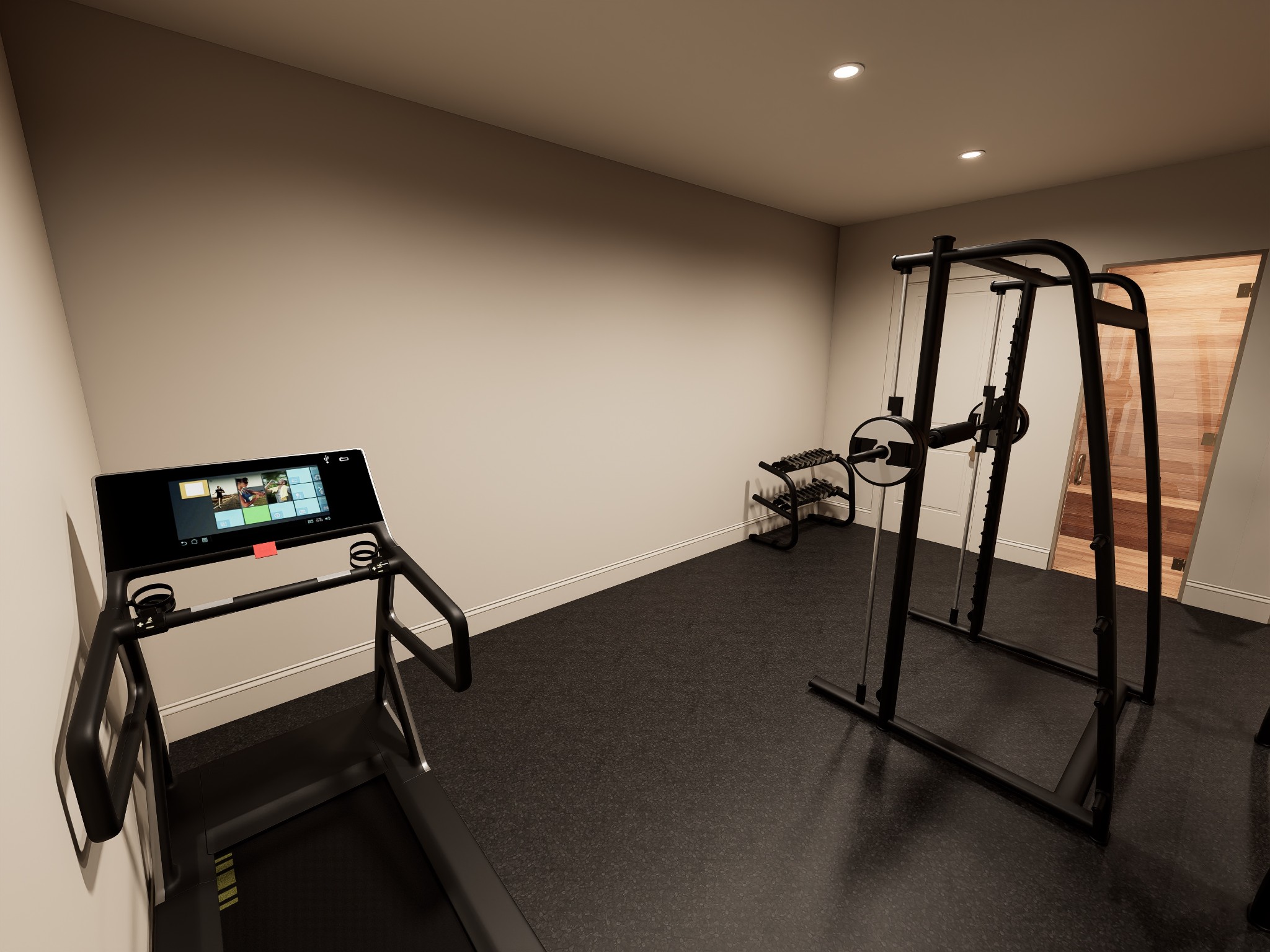 4521 Shys Hill Road Nashville, TN 37215 - Photo 36 of 46 a view of a room with gym equipment