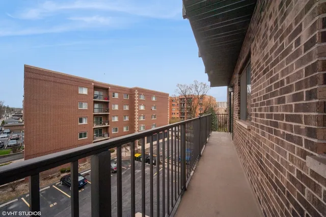a view of city from balcony