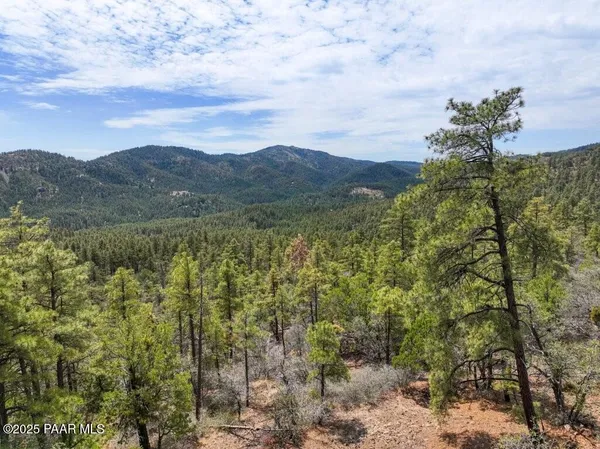 a view of an outdoor space with mountain view