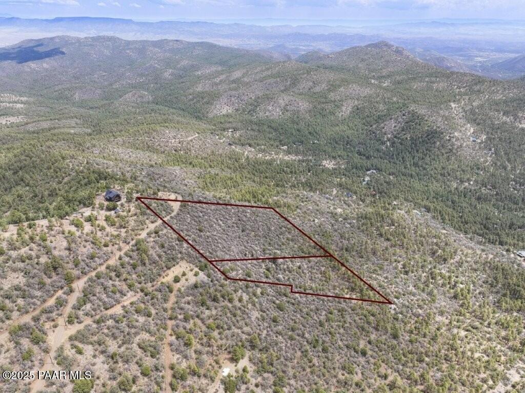 0 East Bald Mountain Road Prescott, AZ 86303 - Photo 4 of 18 a view of a dry yard with mountains in the background