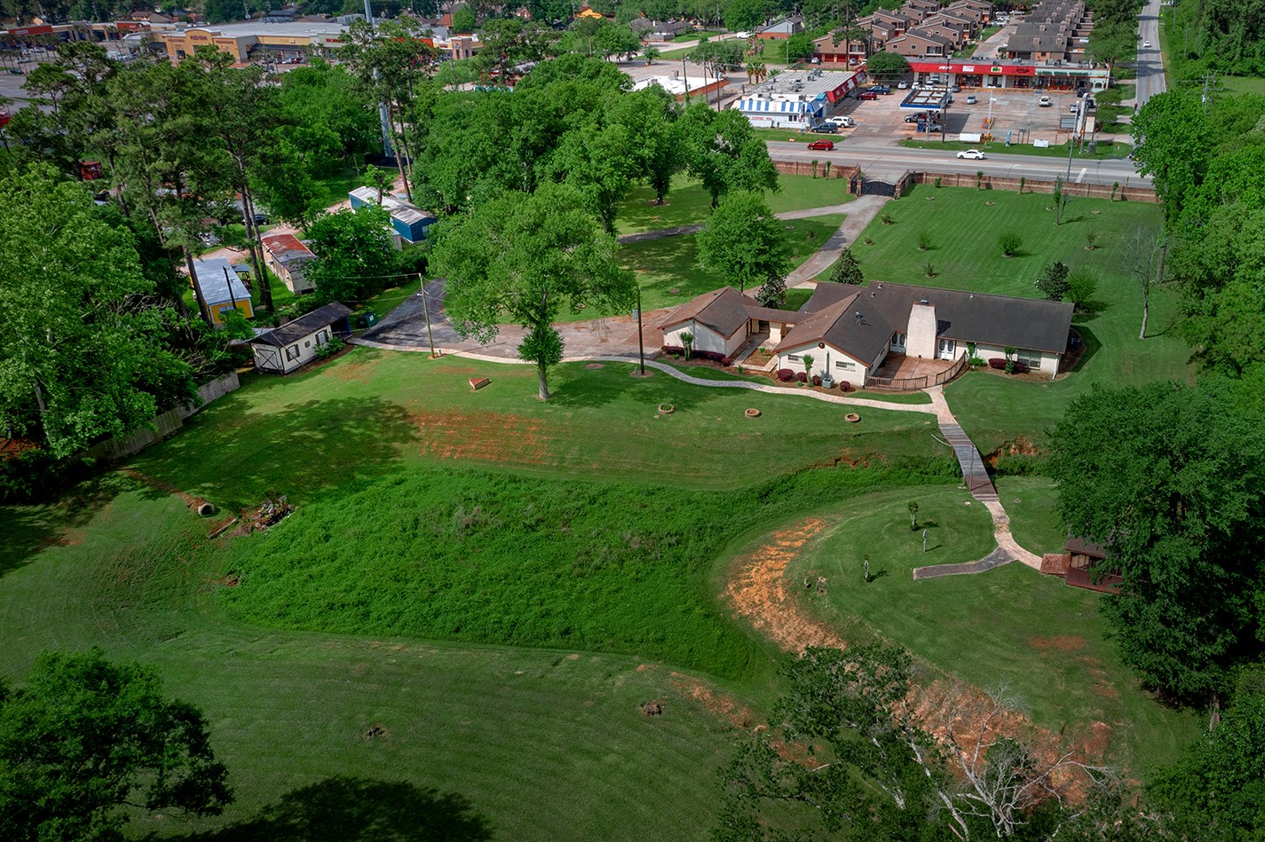 23218 Aldine Westfield Road Spring, TX 77373 - Photo 45 of 47 an aerial view of a house with yard