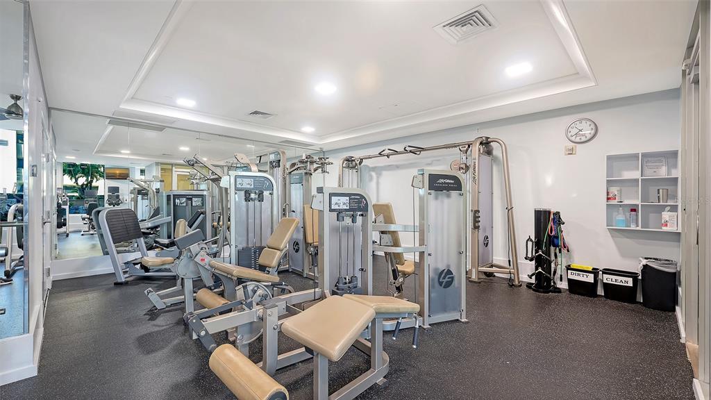 1350 Main Street, Unit 1007 Sarasota, FL 34236 - Photo 43 of 48 a view of a room with gym equipment
