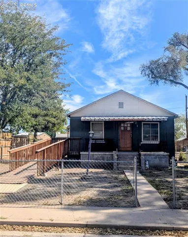 a front view of a house