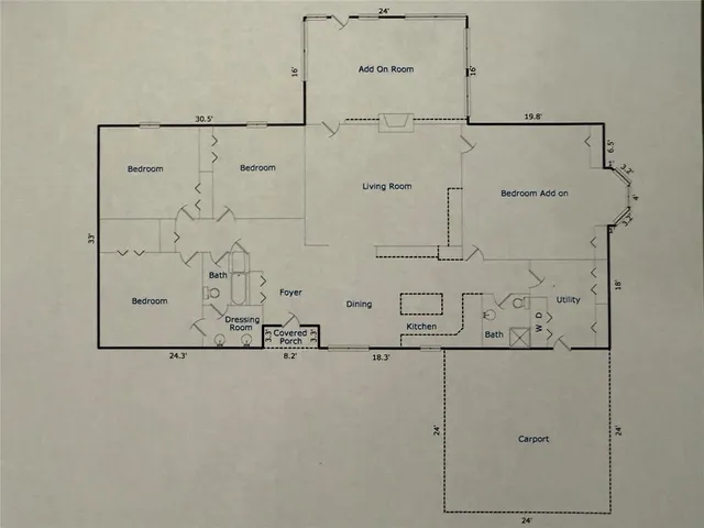 a view of an entryway with window